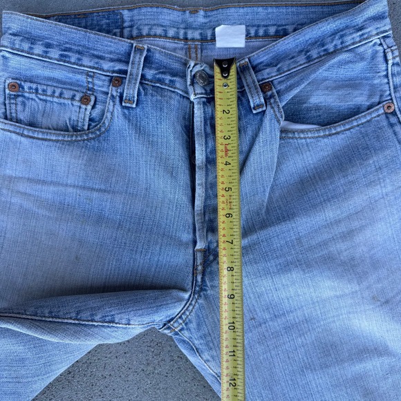 Levi's Vintage 501 Original Button Fly Light Wash Blue Denim Jeans Men 31x30 - Picture 11 of 15